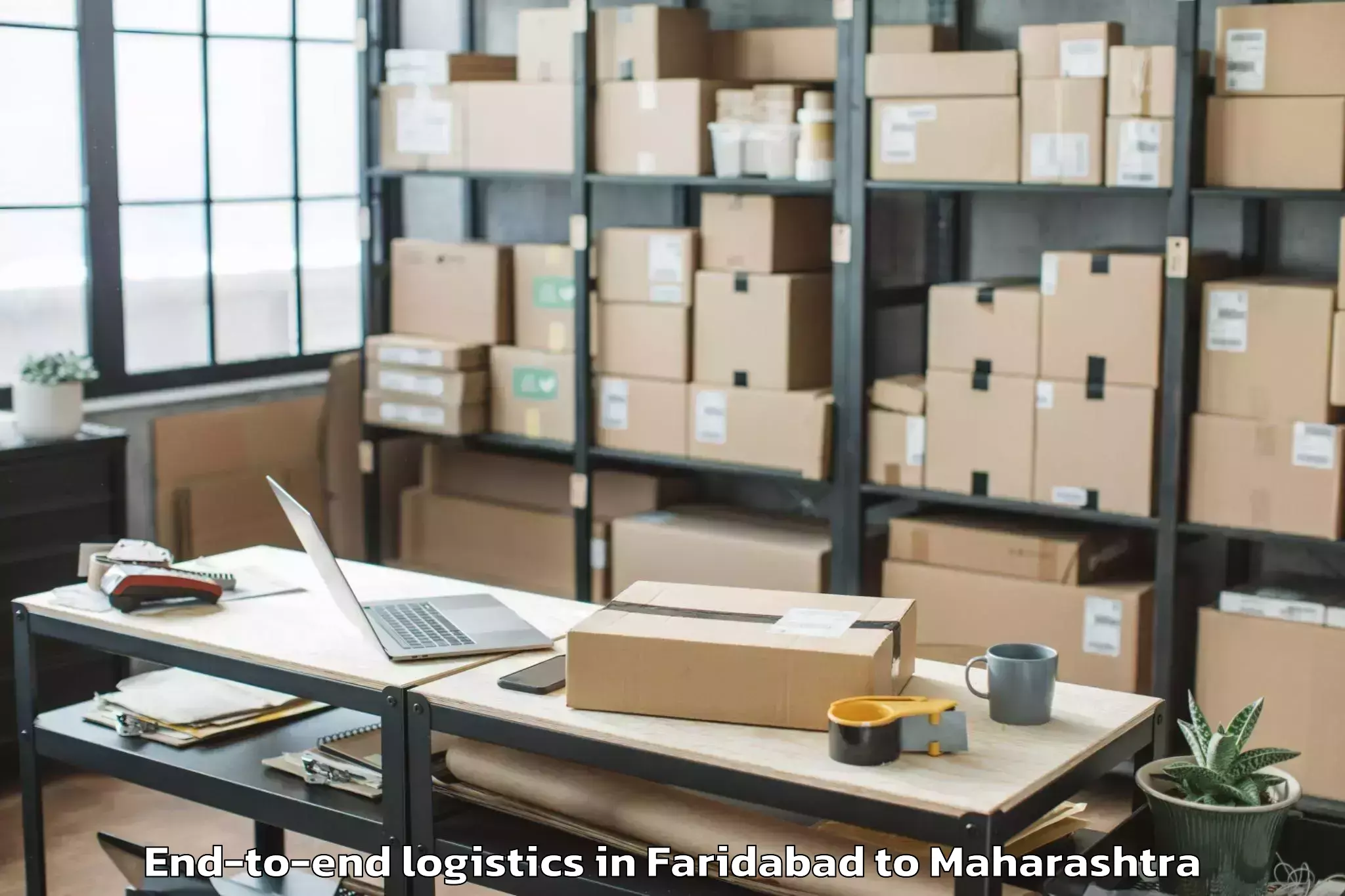 Easy Faridabad to Shevgaon End To End Logistics Booking